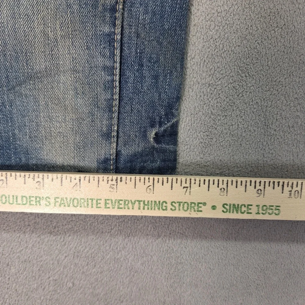 Remix Tapered Jeans Mens Blue Selvedge Raw Patchwork Denim Streetwear Fits 29x30